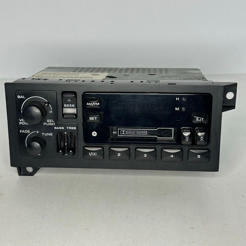 Vintage Chrysler Corporation OEM AM/FM Cassette Radio 1984-2001